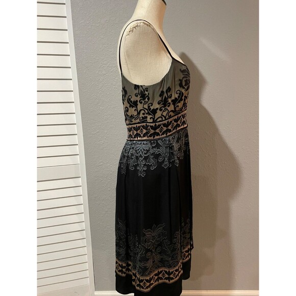 Jones NY Vintage Y2K Womens Silk Burnout Babydoll Dress size 10 Fairy Whimsigoth - Picture 6 of 11